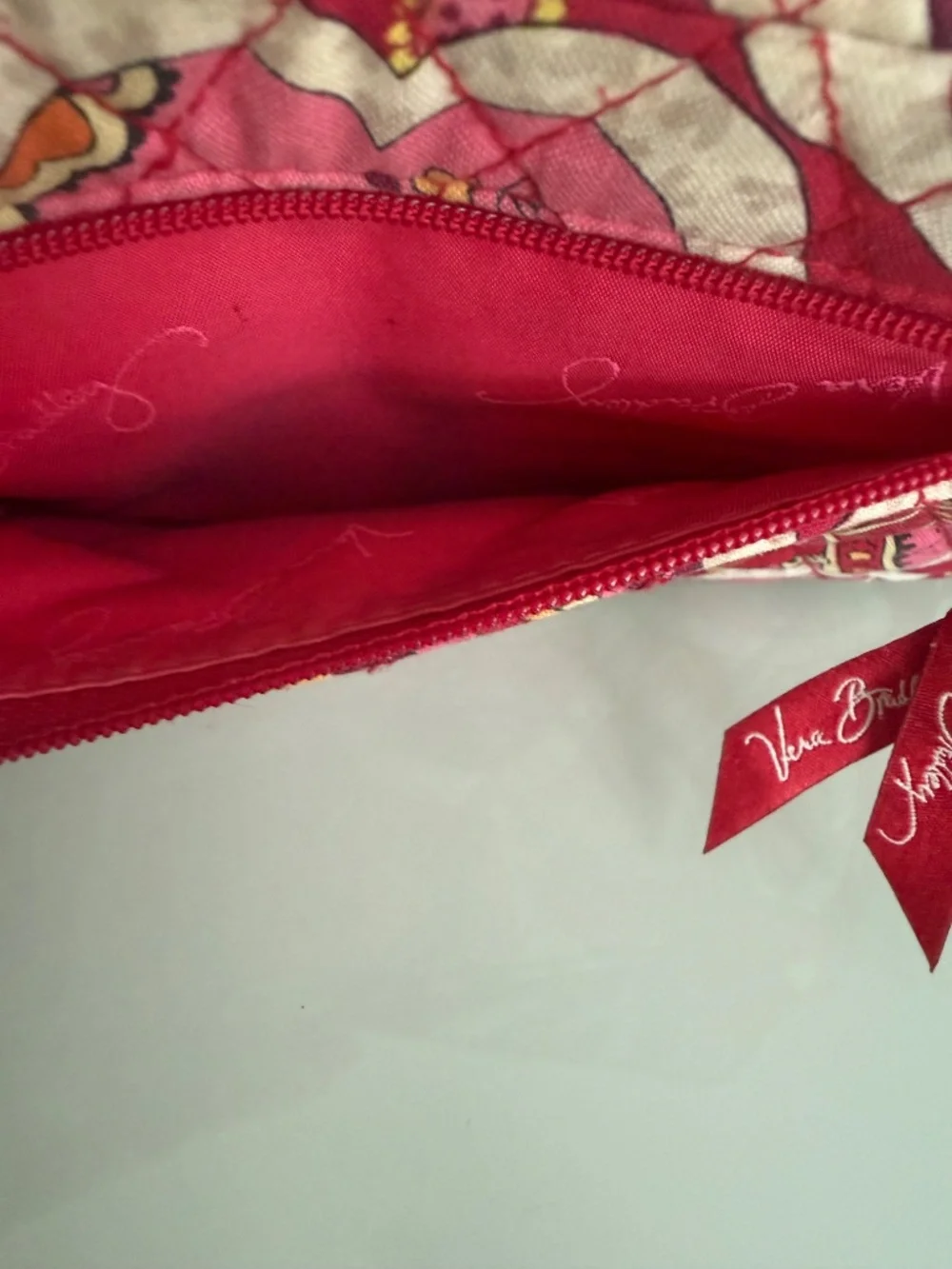 Vera Bradley Rosy Posies Zip Around Wallet Retired Floral Quilted